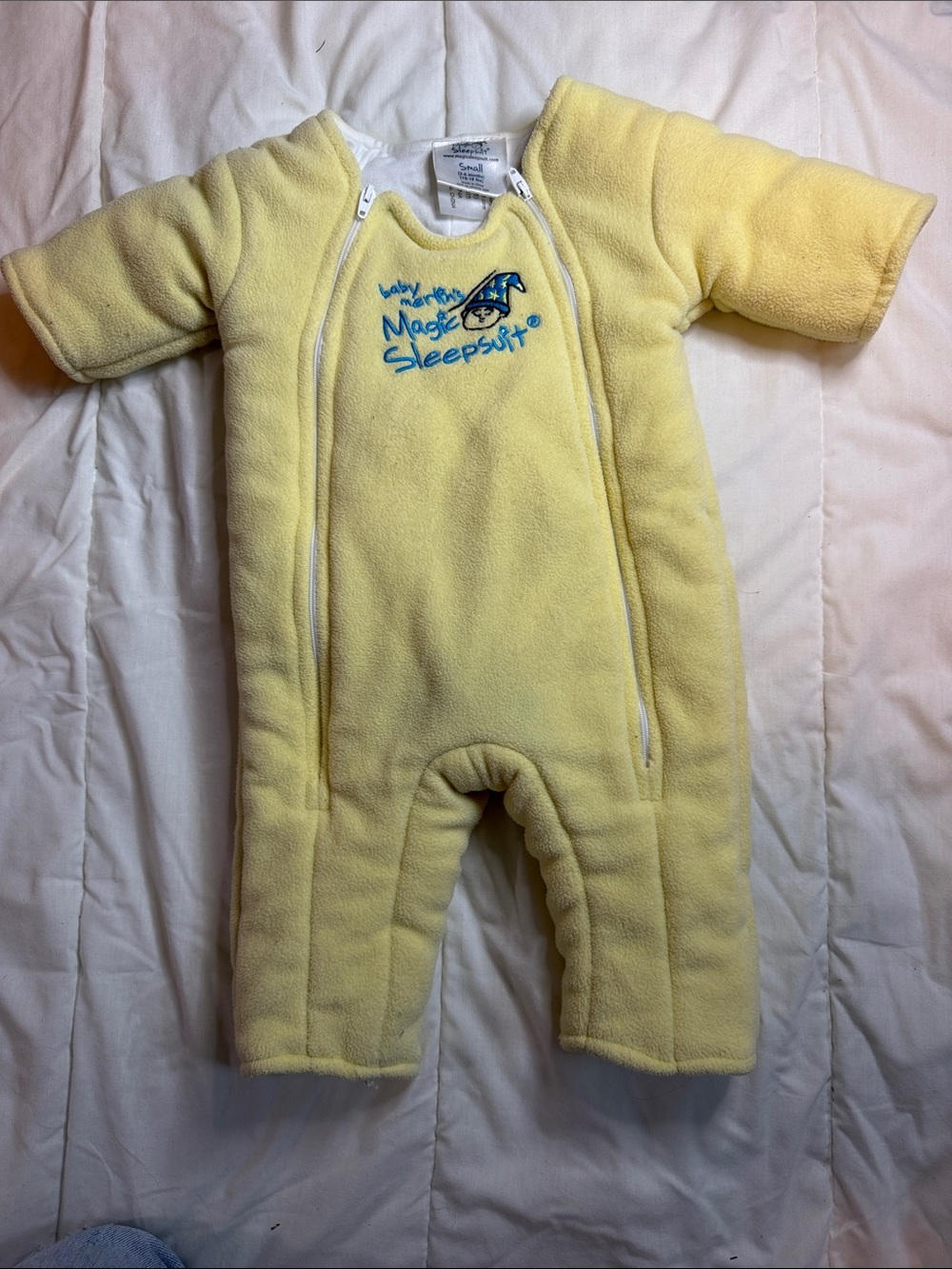 Magic Sleepsuit Baby Fleece One-Piece in Pale Yellow